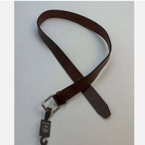 Timberland  Size 42 Men's Full Grain Leather Belt Made in Italy Brown New - Picture 2 of 10